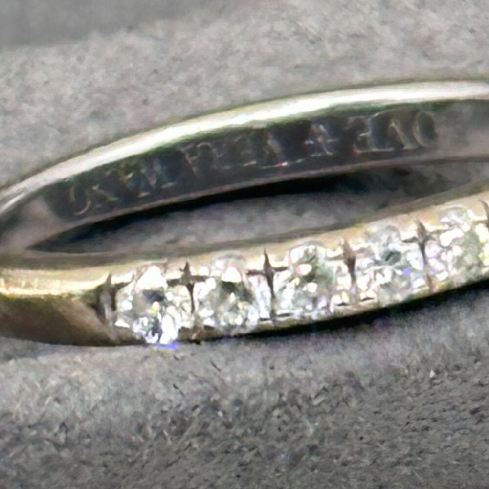 Vera Wang Love Collection 2CTW 14K WG 3/4 Princess Cut Size 4 Wedding Set - Picture 13 of 16